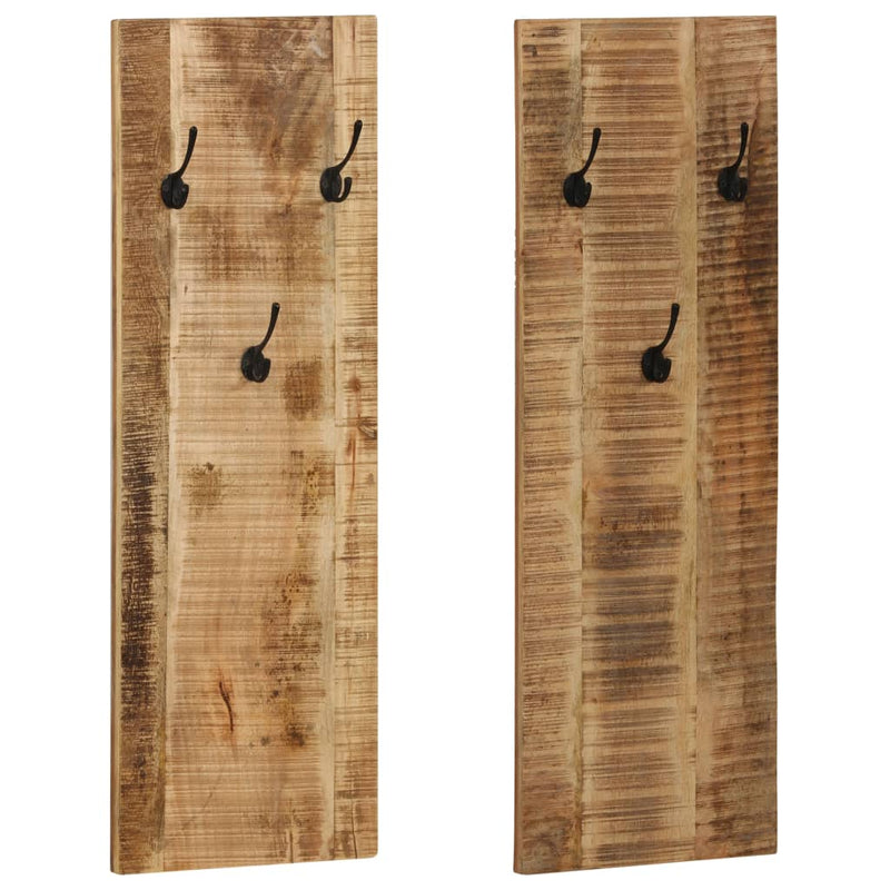 Load image into Gallery viewer, Vidaxl wandkapstokken 2 st 36x110x3 cm massief mangohout
