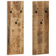 Vidaxl wandkapstokken 2 st 36x110x3 cm massief mangohout