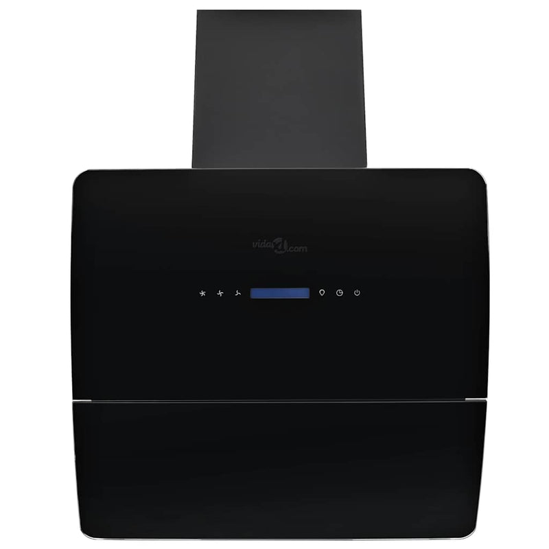 Load image into Gallery viewer, Vidaxl wandafzuigkap 756 m³ u 60 cm roestvrij staal zwart
