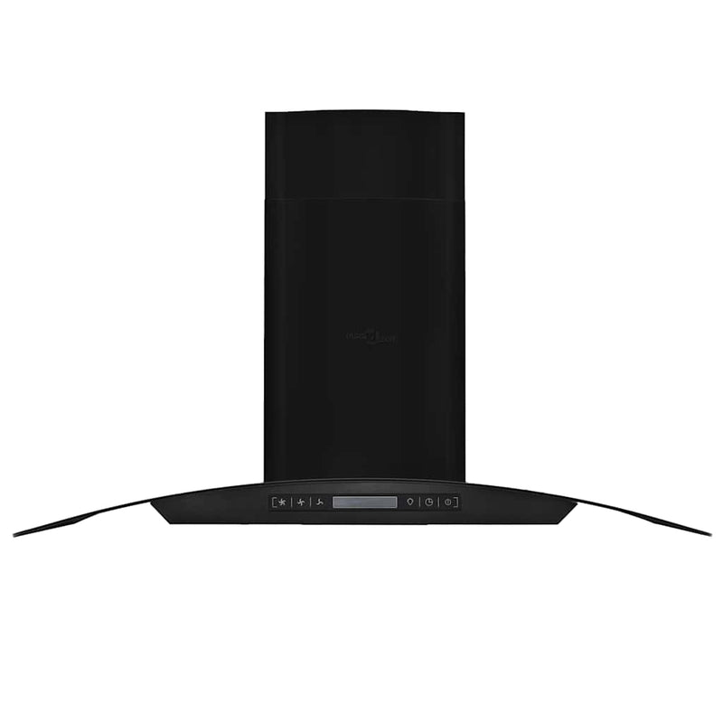 Load image into Gallery viewer, Vidaxl wandafzuigkap 756 m³ u 90 cm roestvrij staal zwart
