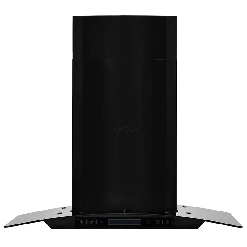 Load image into Gallery viewer, Vidaxl wandafzuigkap 756 m³ u 60 cm roestvrij staal zwart
