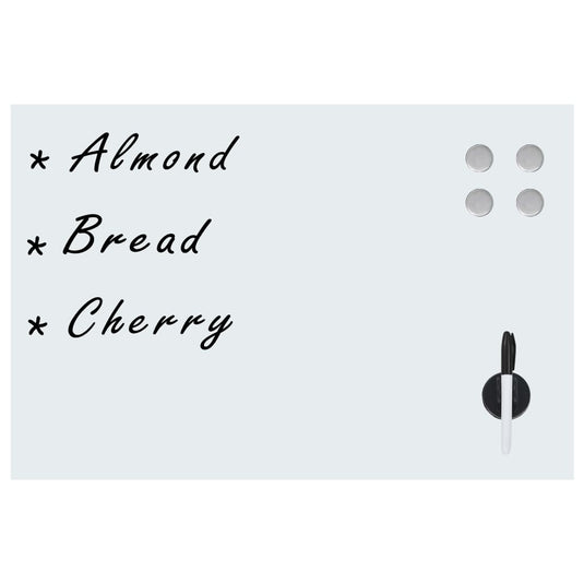 Vidaxl whiteboard voor aan de wand magnetisch 60x40 cm glas