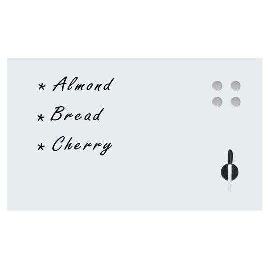 Vidaxl whiteboard voor aan de wand magnetisch 100x60 cm glas