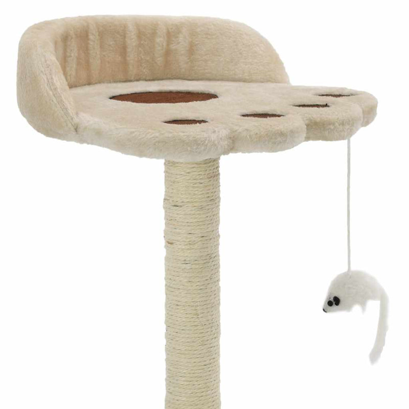 Load image into Gallery viewer, Vidaxl kattenkrabpaal met sisal krabpaal 40 cm beige en bruin
