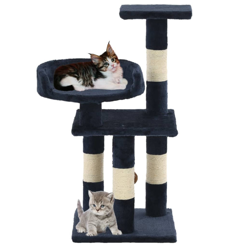 Load image into Gallery viewer, Vidaxl kattenkrabpaal met sisal krabpalen 65 cm blauw

