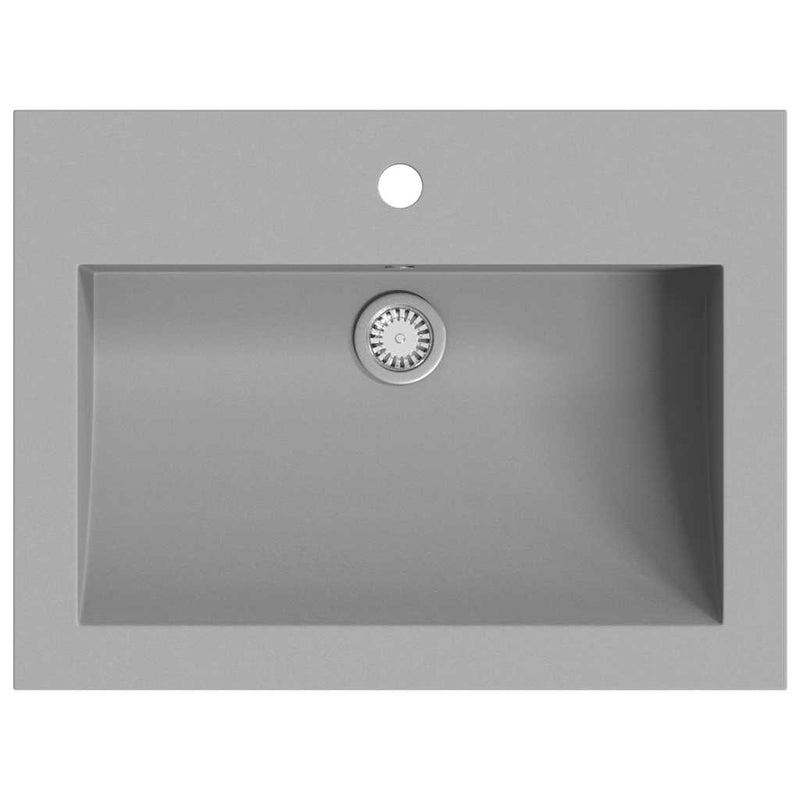 Load image into Gallery viewer, Vidaxl wasbak 600x450x120 mm graniet grijs
