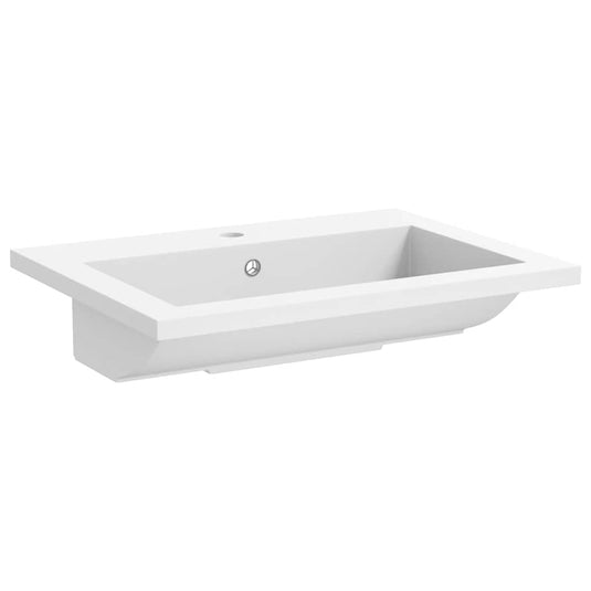 Vidaxl wasbak 600x450x120 mm graniet wit