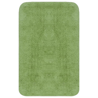 Vidaxl badmattenset stof groen 3-delig