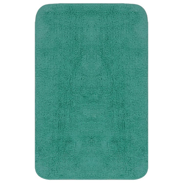Vidaxl badmattenset stof turquoise 3-delig
