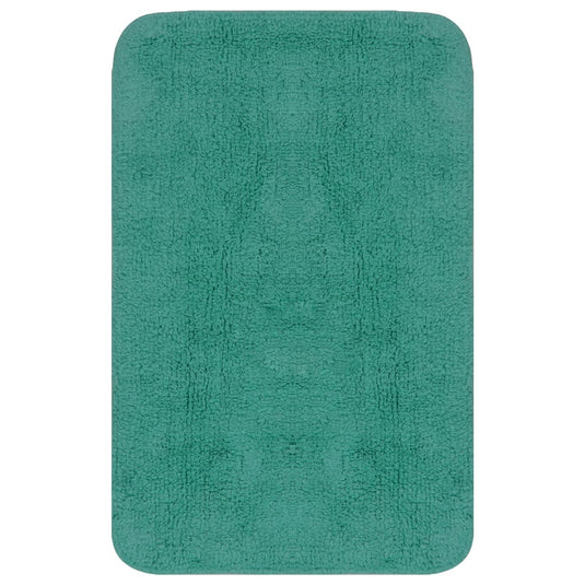 Vidaxl badmattenset stof turquoise 3-delig