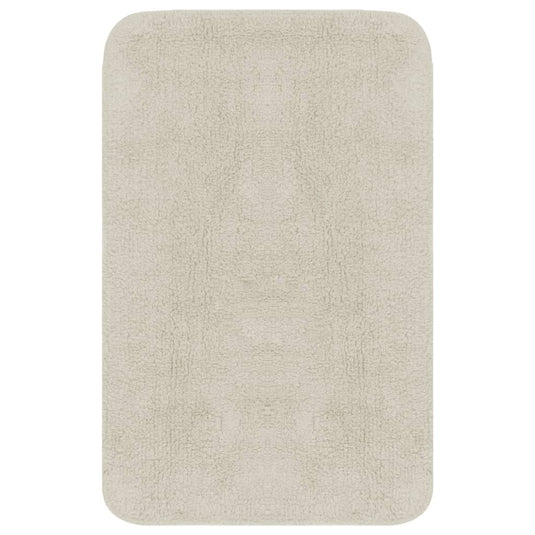 Vidaxl badmattenset stof wit 2-delig