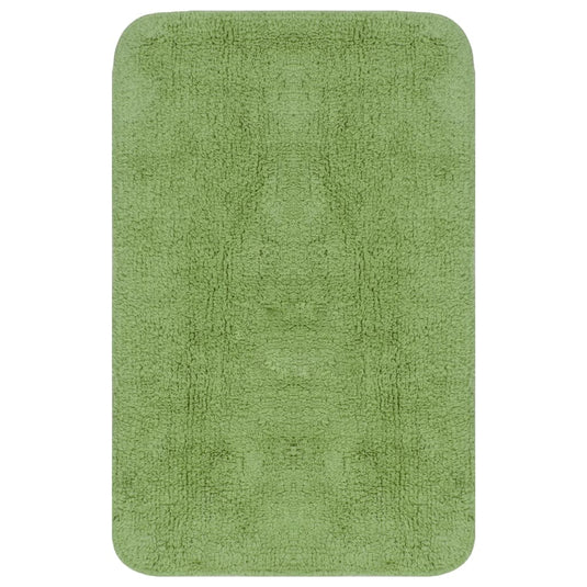 Vidaxl badmattenset stof groen 2-delig