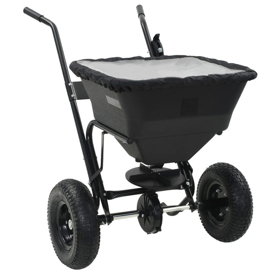 Vidaxl strooiwagen duwmodel 45 l 106x73x76 cm pvc en staal