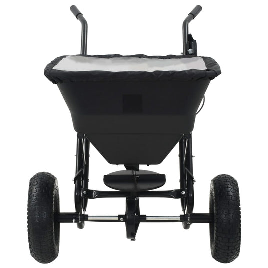 Vidaxl strooiwagen duwmodel 45 l 106x73x76 cm pvc en staal