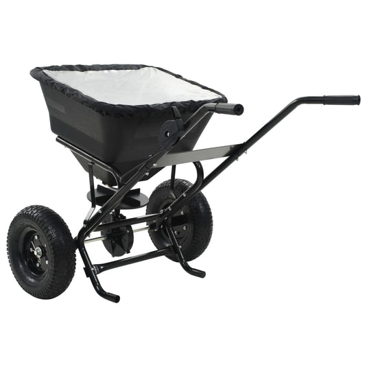Vidaxl strooiwagen duwmodel 45 l 106x73x76 cm pvc en staal