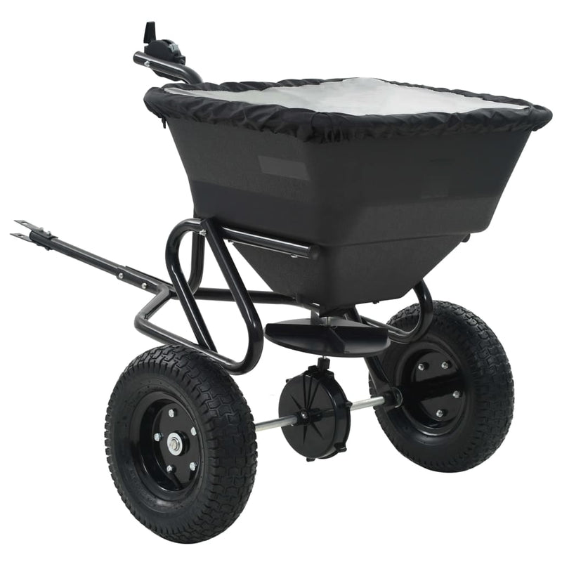 Afbeelding laden in galerijviewer, Vidaxl strooiwagen sleepmodel 45 l 125x74x79 cm pvc en staal
