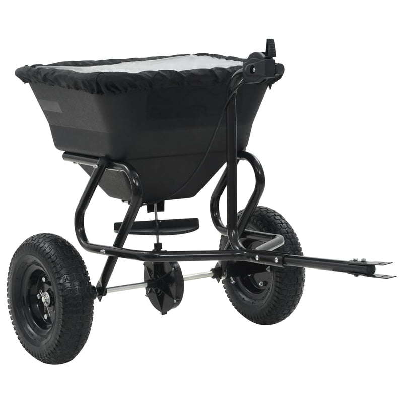 Afbeelding laden in galerijviewer, Vidaxl strooiwagen sleepmodel 45 l 125x74x79 cm pvc en staal

