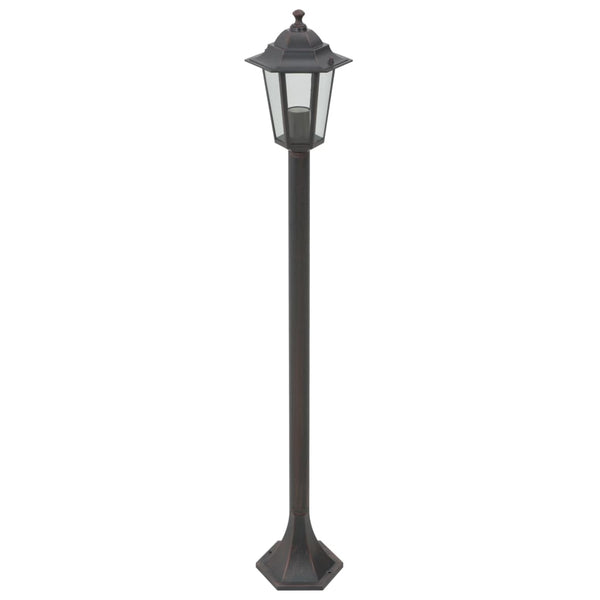 VidaXL Paalverlichting voor tuin E27 110 cm aluminium brons 6 st