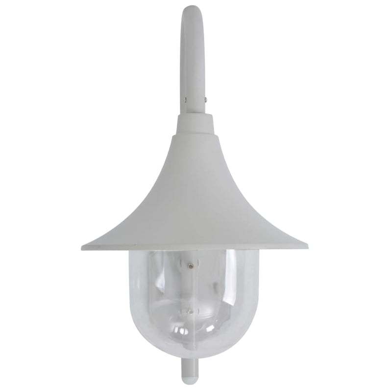 Load image into Gallery viewer, Vidaxl tuin wandlamp e27 42 cm aluminium wit
