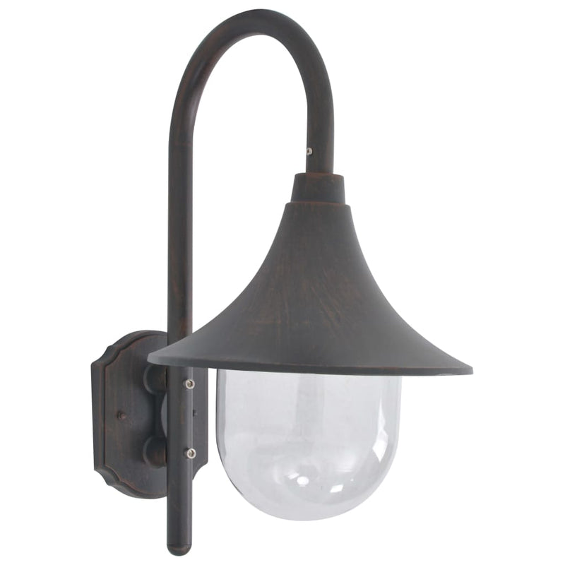Load image into Gallery viewer, Vidaxl tuin wandlamp e27 42 cm aluminium brons
