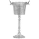 Vidaxl champagnekoeler 39x29x71 cm massief aluminium zilverkleurig
