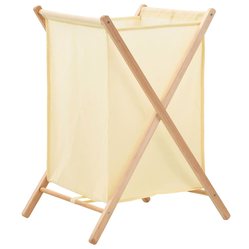 Load image into Gallery viewer, Vidaxl wasmand 42x41x64 cm cederhout en stof beige
