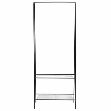 Vidaxl kledingrek 59x35x150 cm zwart