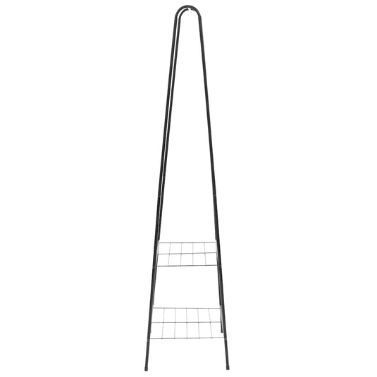 Vidaxl kledingrek 59x35x150 cm zwart