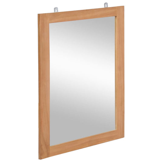 Vidaxl wandspiegel 50x70 cm massief teakhout
