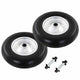 Vidaxl kruiwagenwielen met assen 4,00-8 390 mm massief pu 2 st