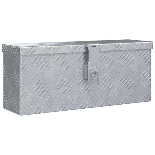 Vidaxl aluminium kist 48,5x14x20 cm zilverkleurig