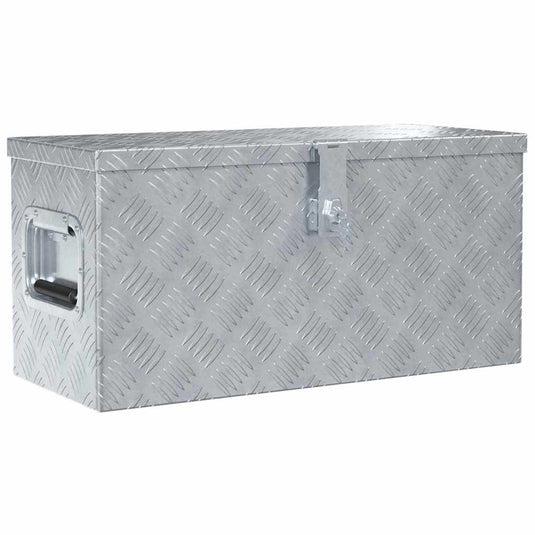 Vidaxl aluminium kist 61,5x26,5x30 cm zilverkleurig