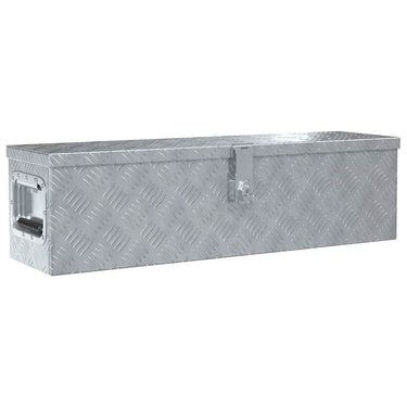 Vidaxl aluminium kist 80,5x22x22 cm zilverkleurig