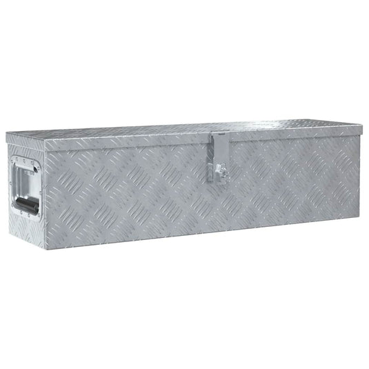 Vidaxl aluminium kist 80,5x22x22 cm zilverkleurig