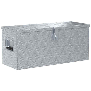 Vidaxl aluminium kist 80x30x35 cm zilverkleurig