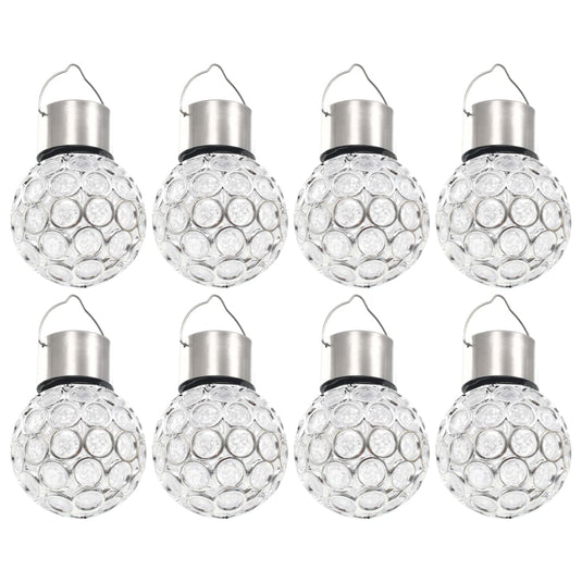 VidaXL Solarlamp hangend 8 st LED's RGB
