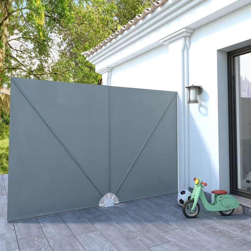 Load image into Gallery viewer, Vidaxl terrasscherm inklapbaar 300x200 cm grijs
