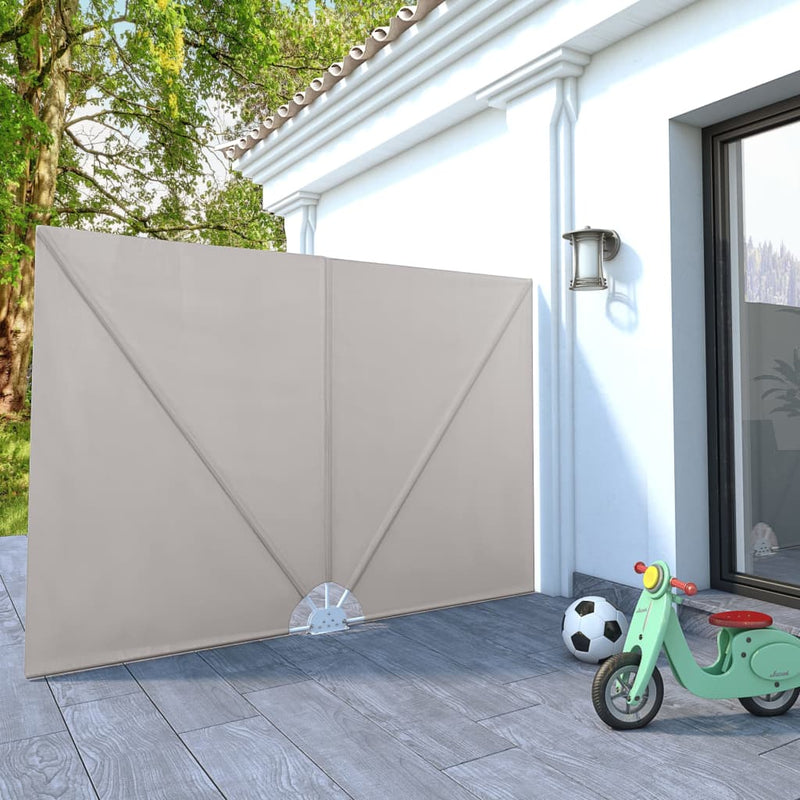 Afbeelding laden in galerijviewer, Vidaxl terrasscherm inklapbaar 240x160 cm crème

