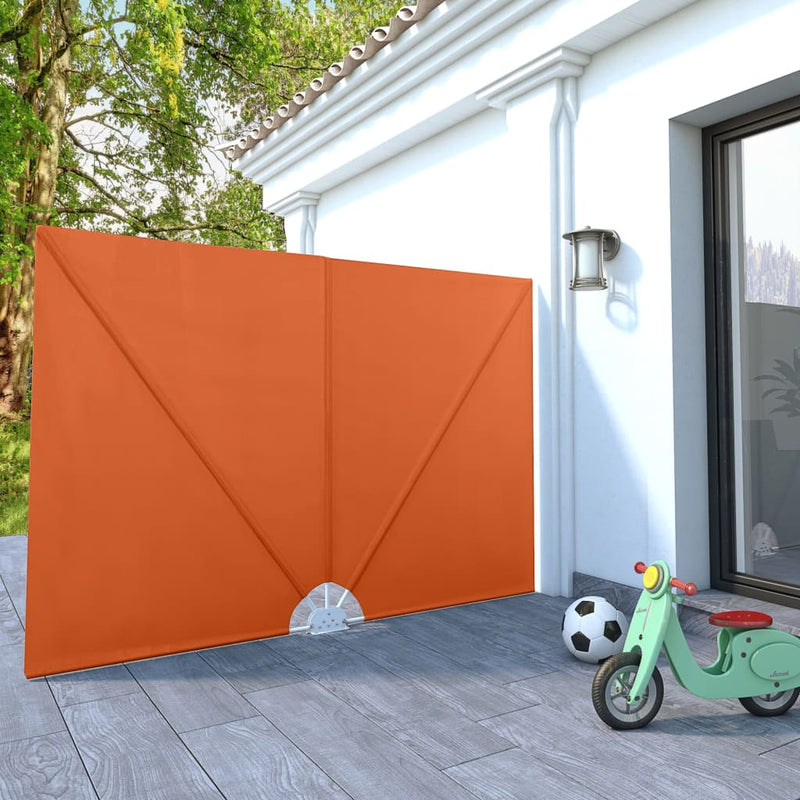 Afbeelding laden in galerijviewer, Vidaxl terrasscherm inklapbaar 240x160 cm terracottakleurig

