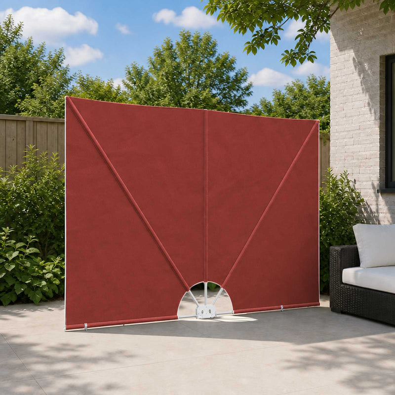 Load image into Gallery viewer, Vidaxl terrasscherm inklapbaar 300x150 cm terracottakleurig
