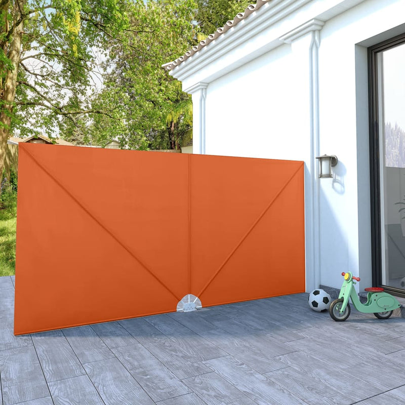 Load image into Gallery viewer, Vidaxl terrasscherm inklapbaar 400x200 cm terracottakleurig
