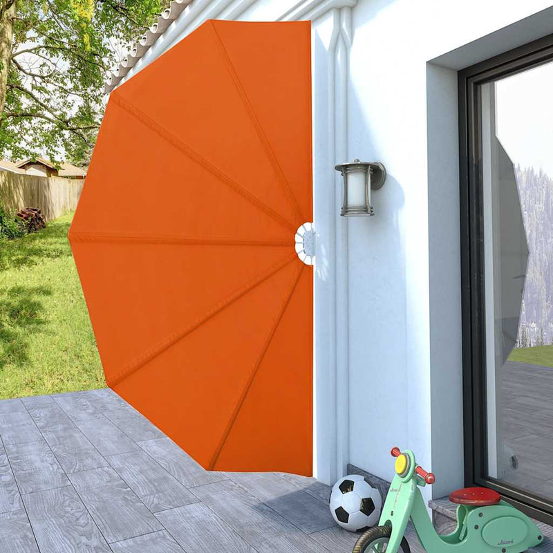 Load image into Gallery viewer, Vidaxl terrasscherm inklapbaar 160 cm terracottakleurig
