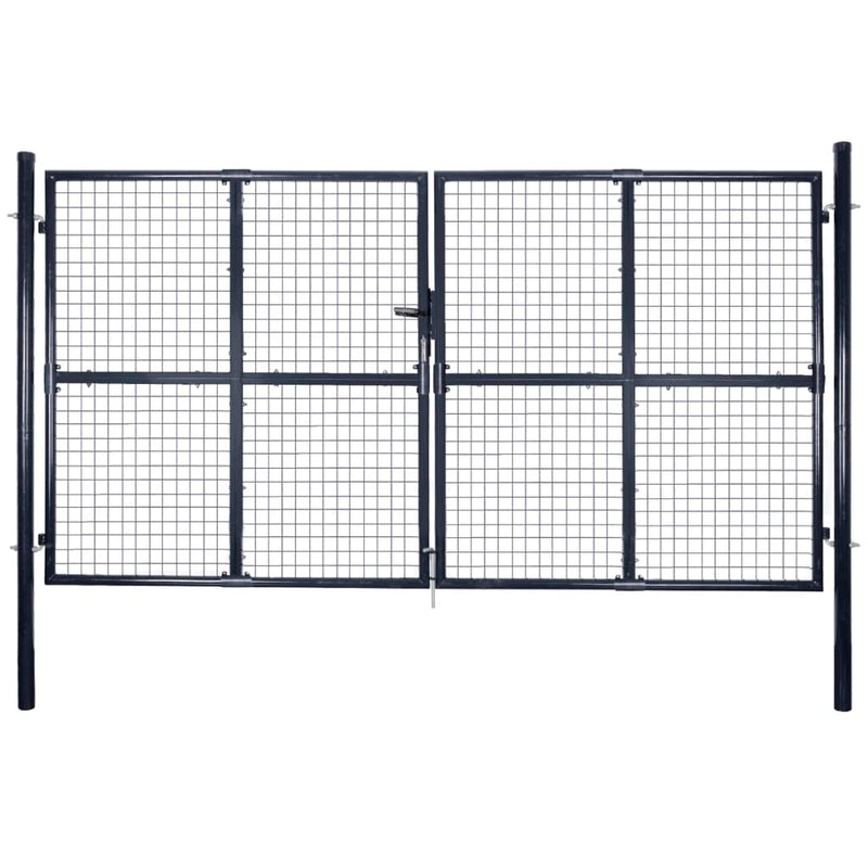 Load image into Gallery viewer, VidaXL Gaaspoort 289x175 cm gegalvaniseerd staal grijs
