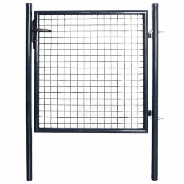 Vidaxl tuinhek van gaas gegalvaniseerd staal 100x100 cm grijs