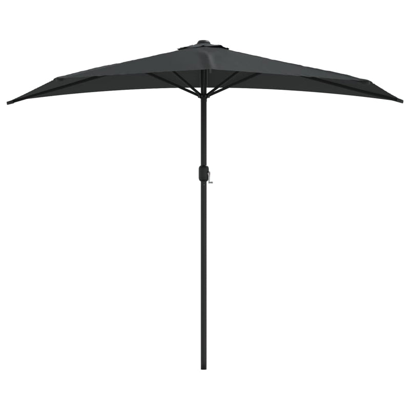 Load image into Gallery viewer, Vidaxl balkonparasol half met aluminium paal 270x144 cm antraciet
