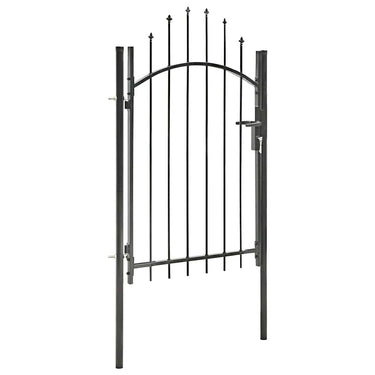 Vidaxl poort 1x2 m staal zwart