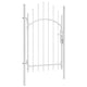 Vidaxl tuinpoort woerden staal 1x2,25 m wit