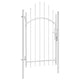 Vidaxl tuinpoort woerden staal 1x2,45 m wit
