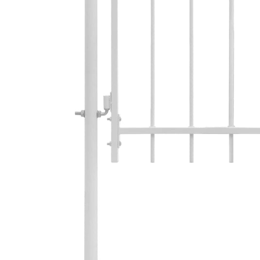 Vidaxl tuinpoort woerden staal 1x2,45 m wit
