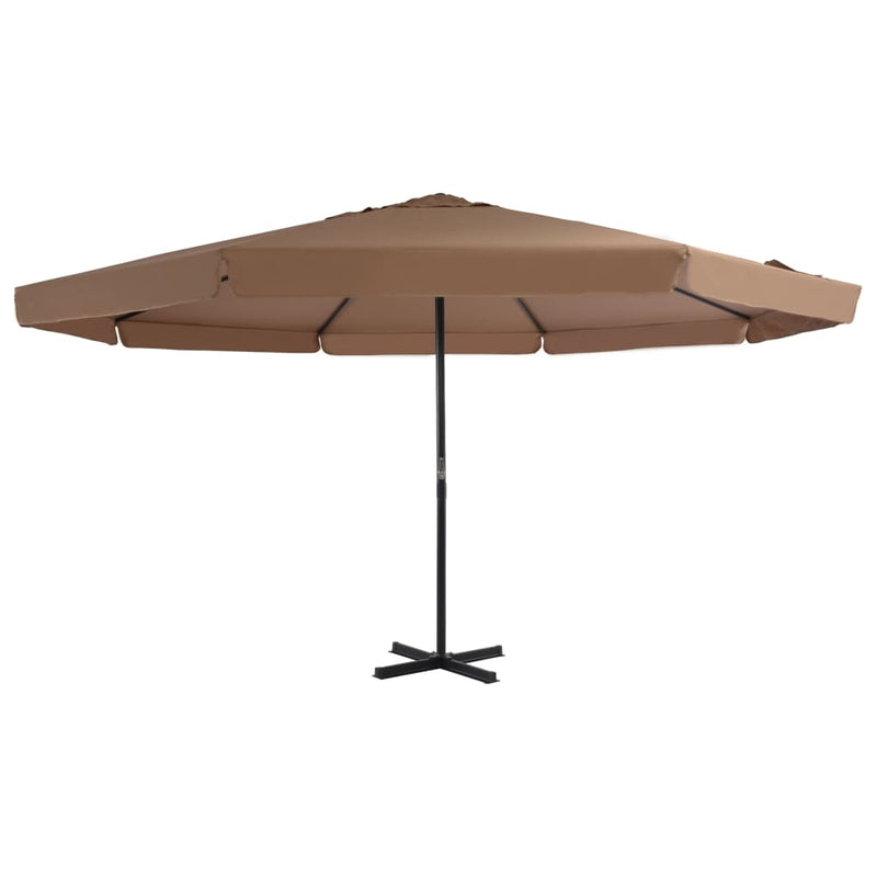 Load image into Gallery viewer, Vidaxl parasol met aluminium paal 500 cm taupe
